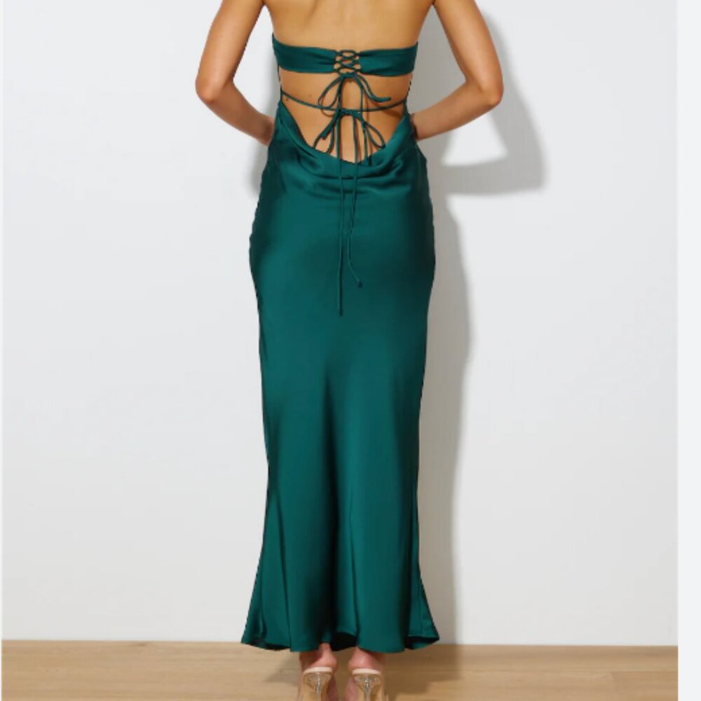 Hello Molly Say I Do Maxi Dress- Green
